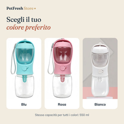 Colori disponibili: blu, rosa, bianco