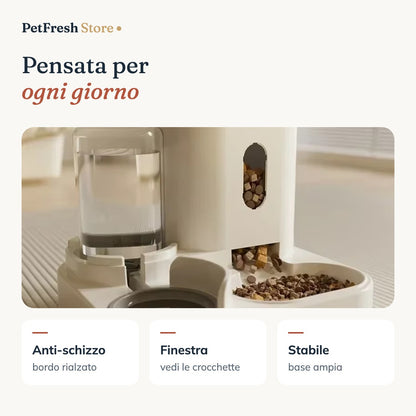 Dettagli: bordo anti-schizzo e finestra