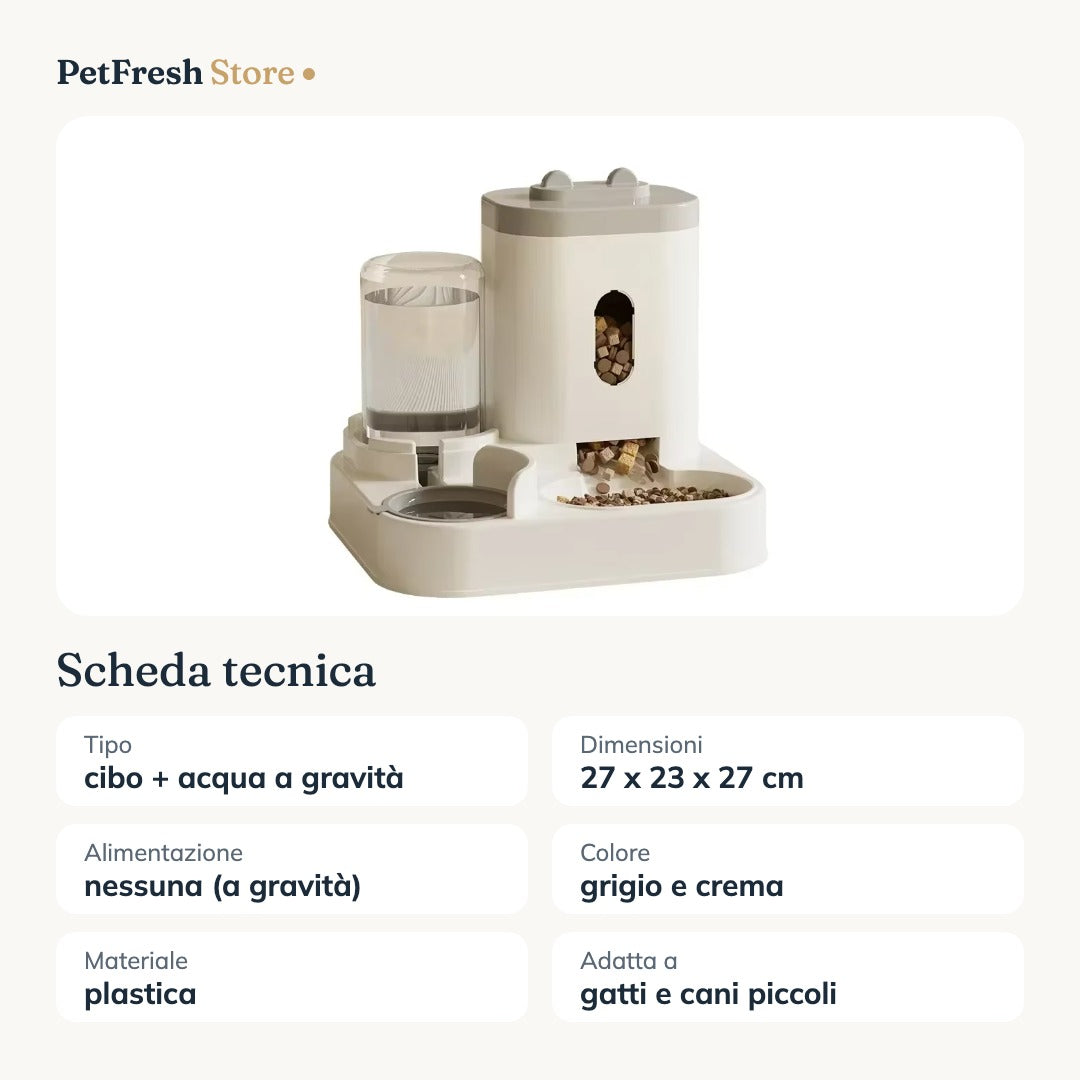 Scheda tecnica ciotola doppia