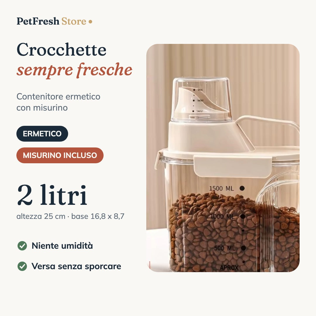 Contenitore crocchette 2 litri