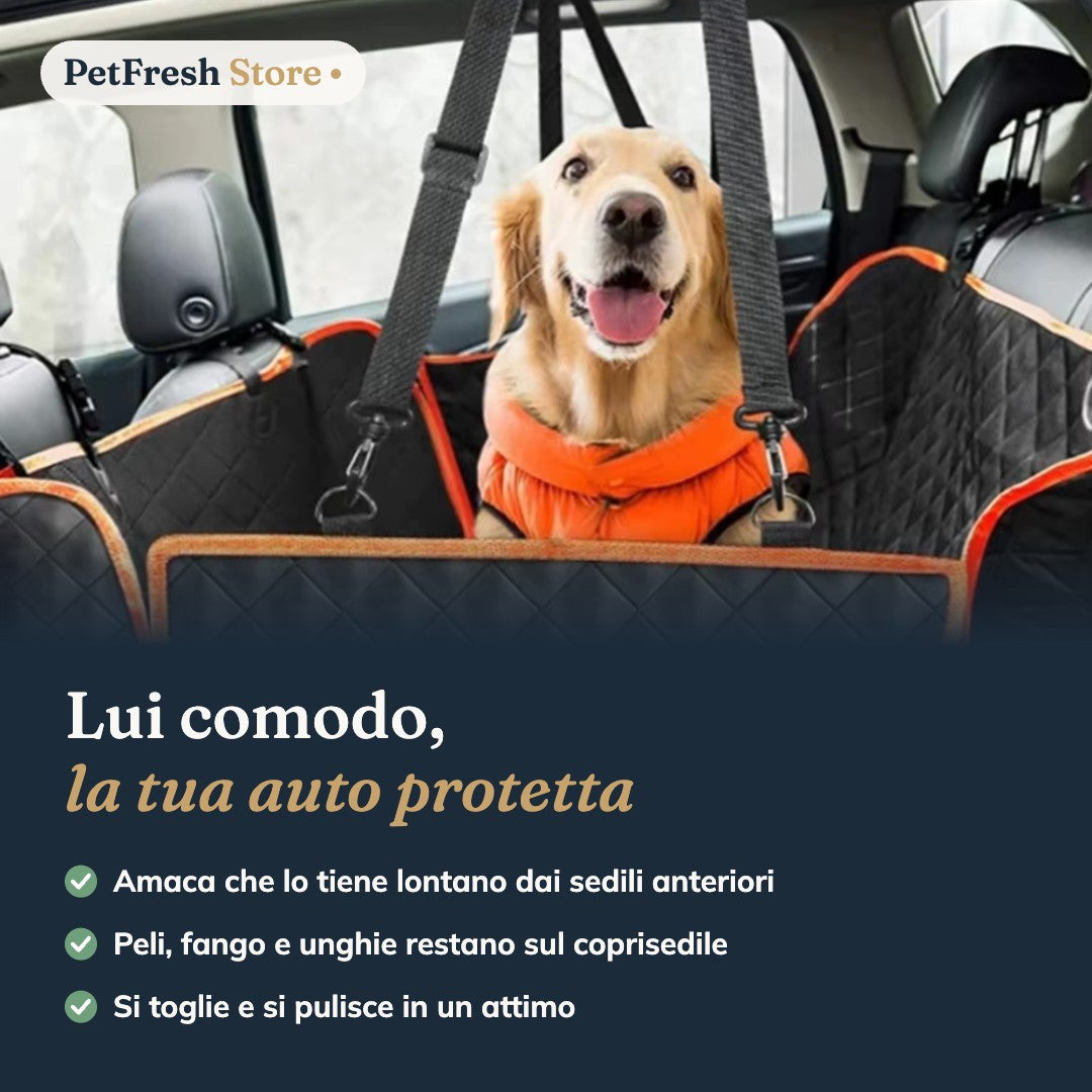 Coprisedile Auto per Cani ad Amaca – Impermeabile, Antigraffio e Antiscivolo