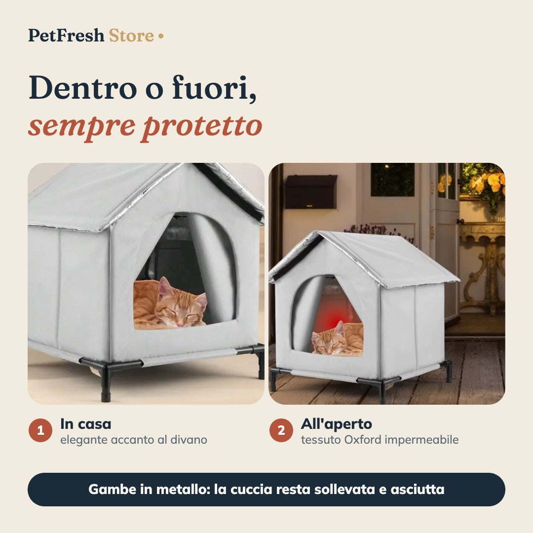 Cuccia in casa e all'aperto