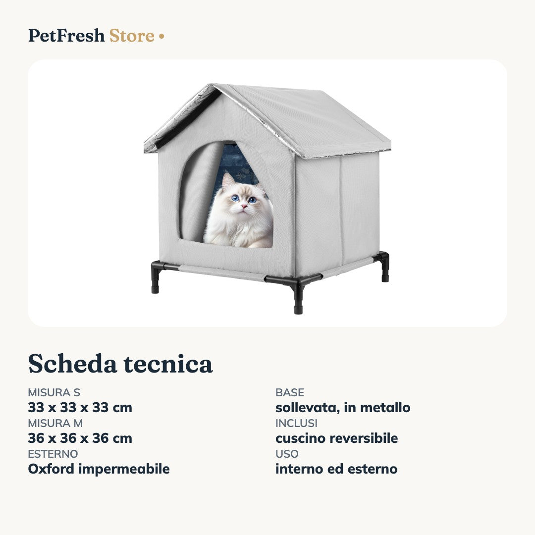 Scheda tecnica cuccia da esterno