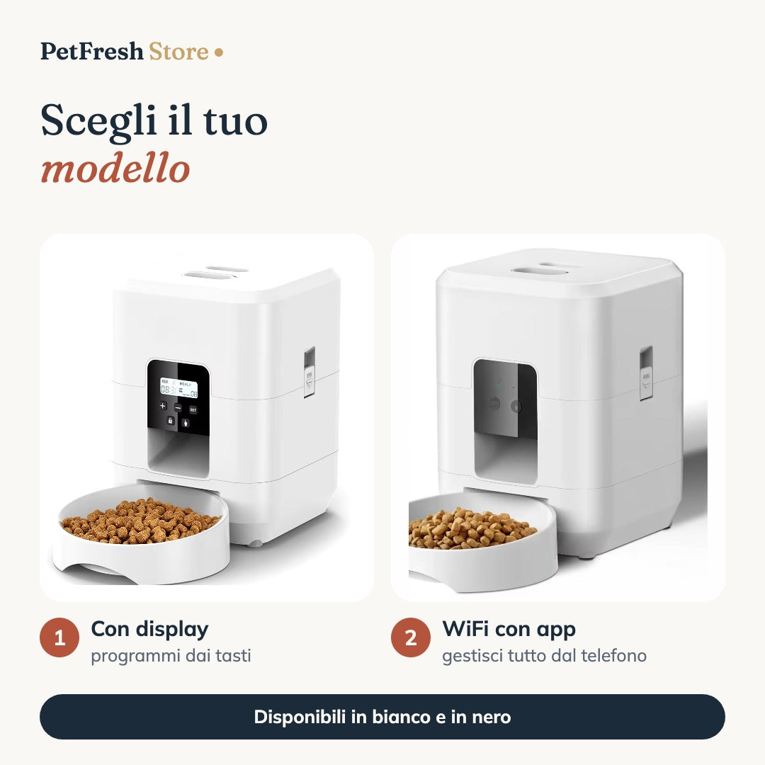 Modelli disponibili: con display o WiFi con app