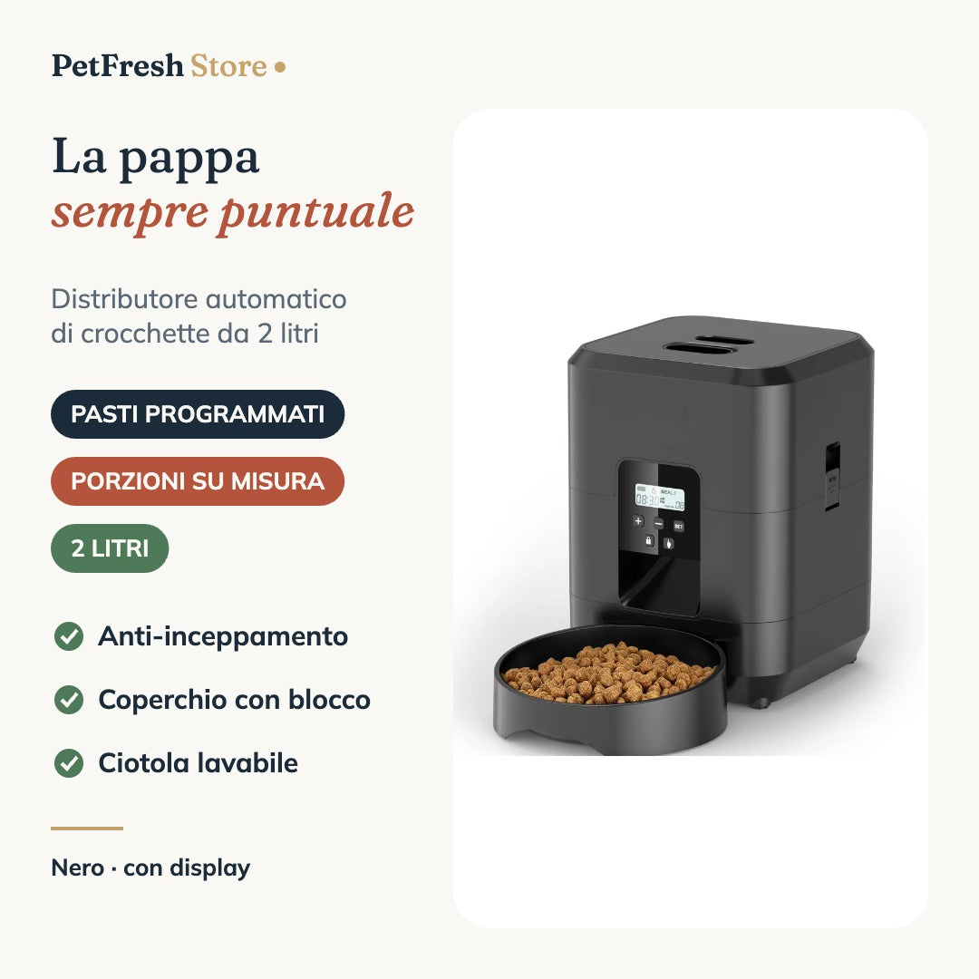 Distributore nero con display