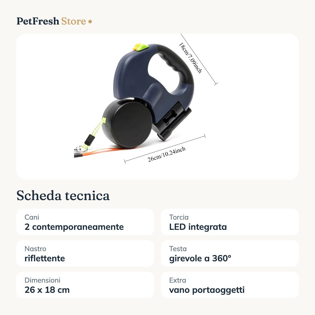 Scheda tecnica guinzaglio doppio