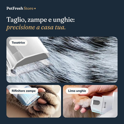 Tosatrice, rifinitore zampe e lima unghie