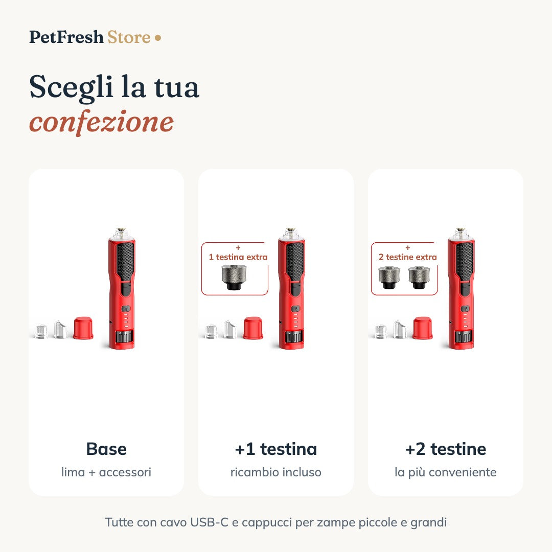Confezioni disponibili