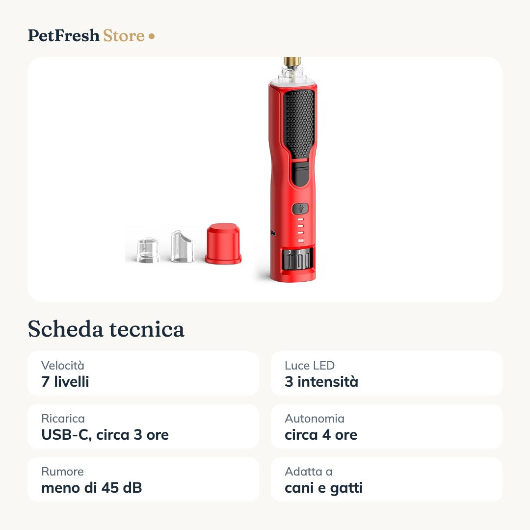 Scheda tecnica lima unghie