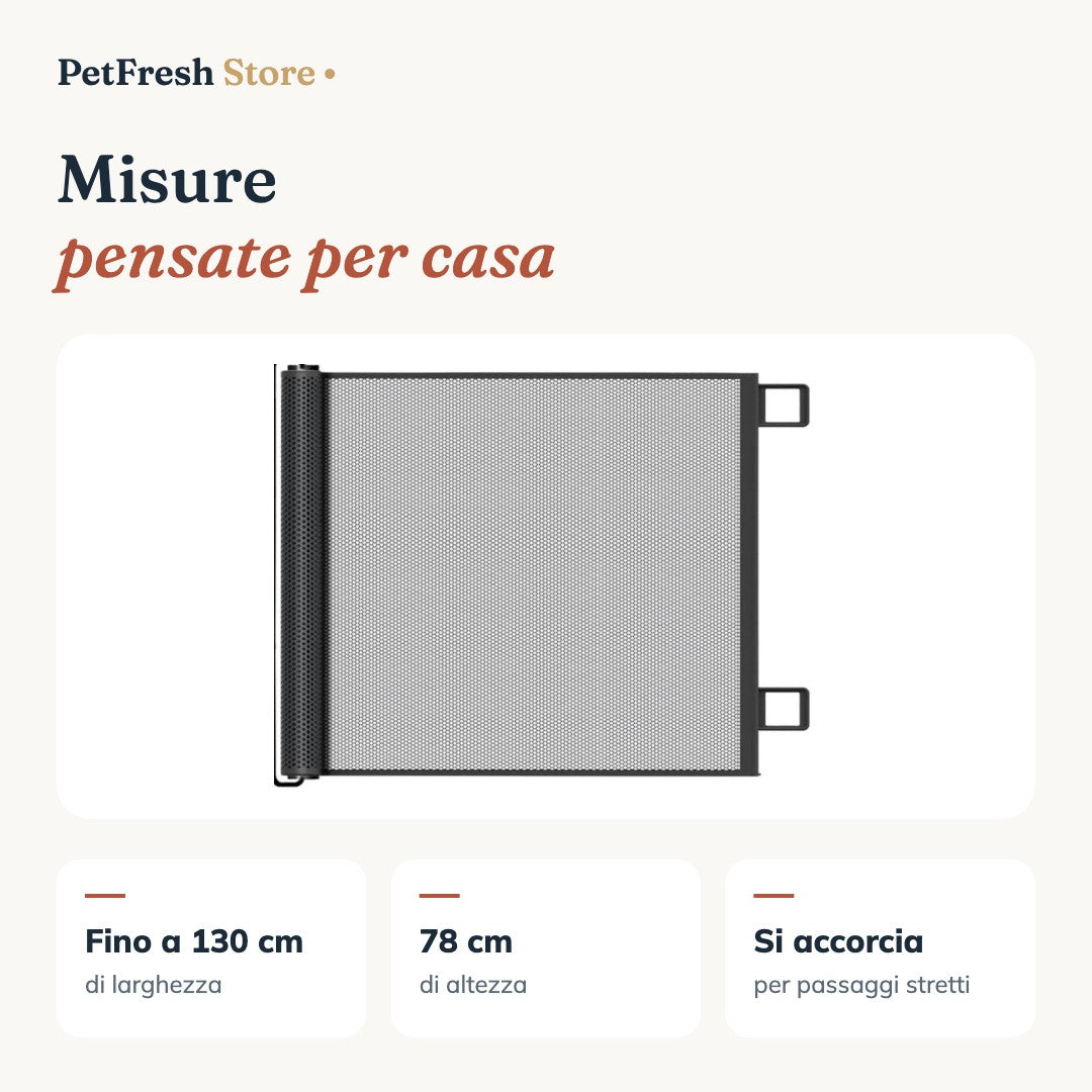 Misure del cancelletto 130 x 78 cm