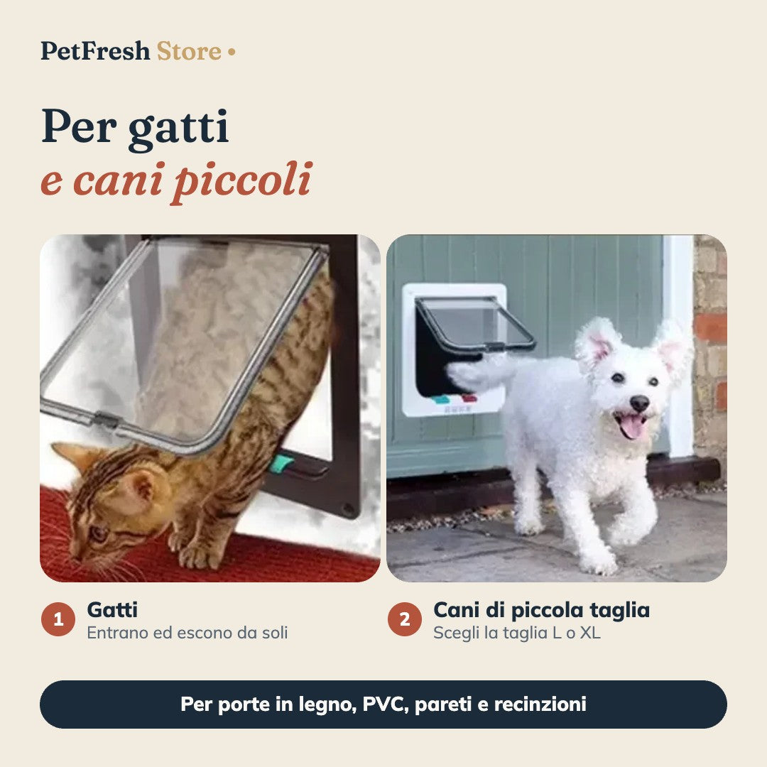 Per gatti e cani piccoli