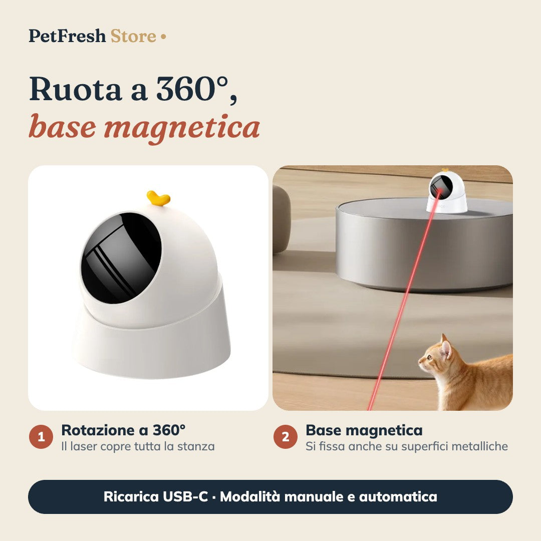 Rotazione 360 e base magnetica