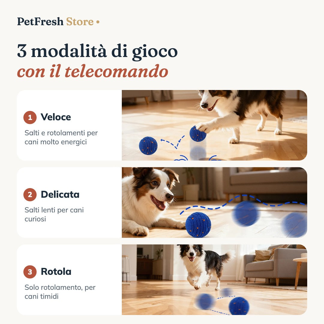 3 modalità di gioco con telecomando