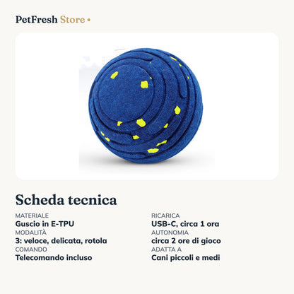 Scheda tecnica palla interattiva