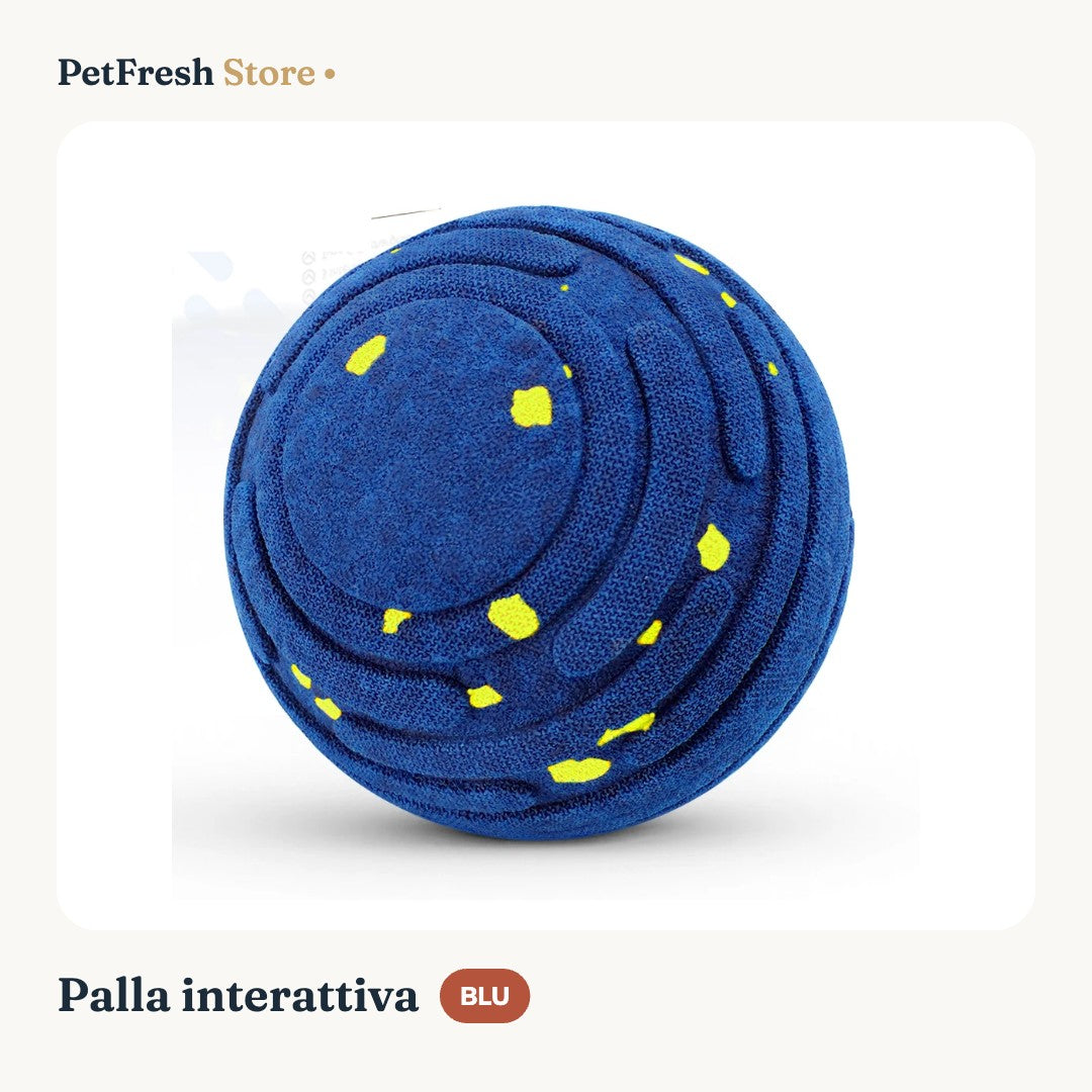 Palla interattiva blu
