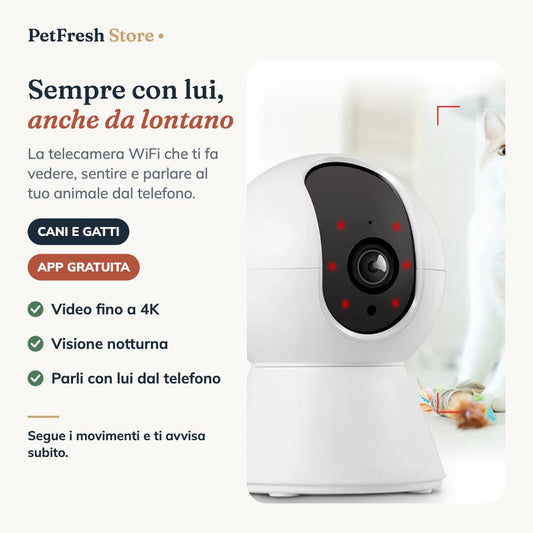 Telecamera WiFi per animali PetFresh