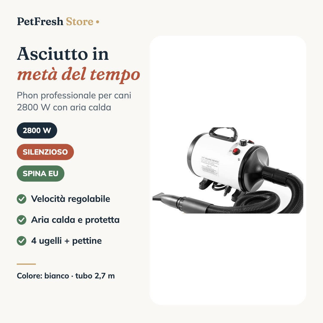 Phon per cani bianco