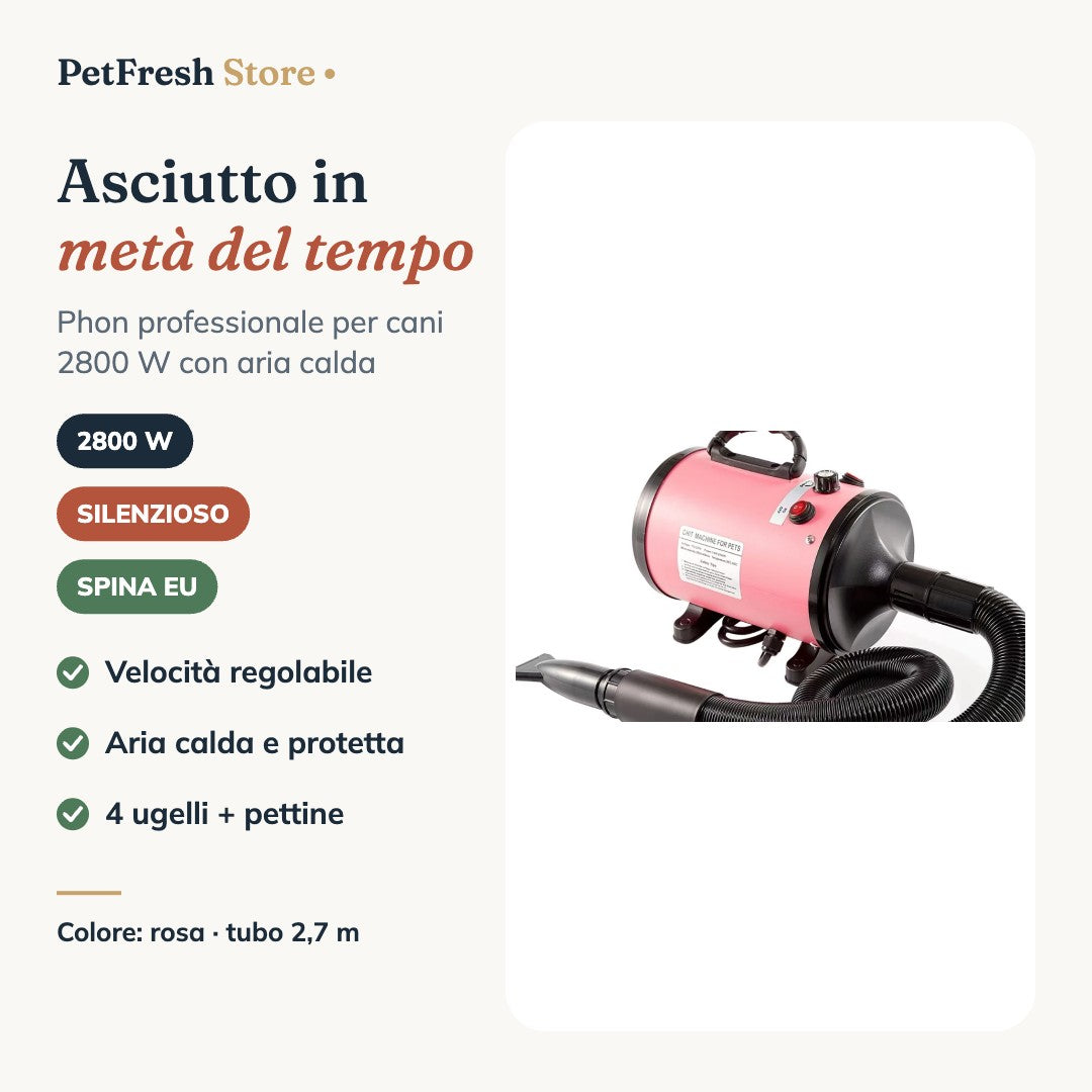 Phon per cani rosa