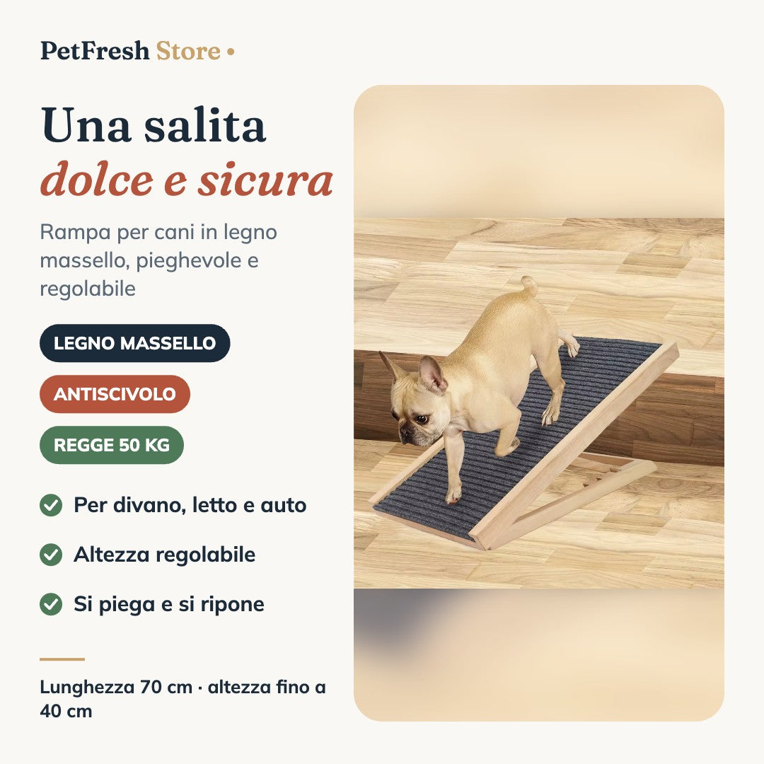 Rampa per cani PetFresh in legno