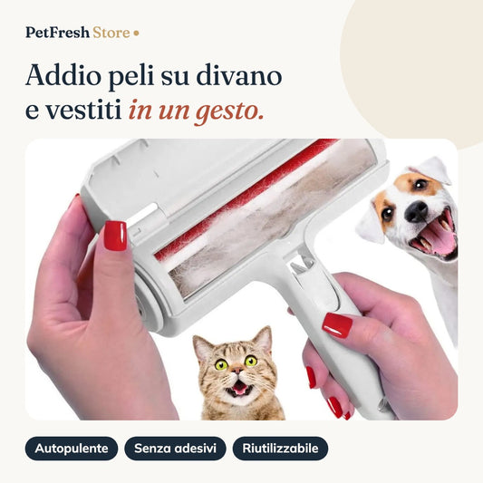 Rullo leva-peli autopulente PetFresh per cani e gatti