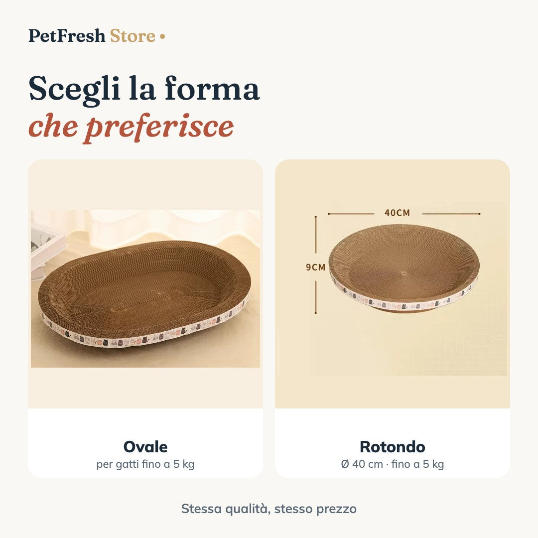 Forme disponibili ovale e rotonda